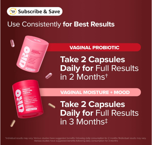 Wet & Wild Bundle – URO Vaginal Probiotic & Moisture + Mood Wellness Support UAE