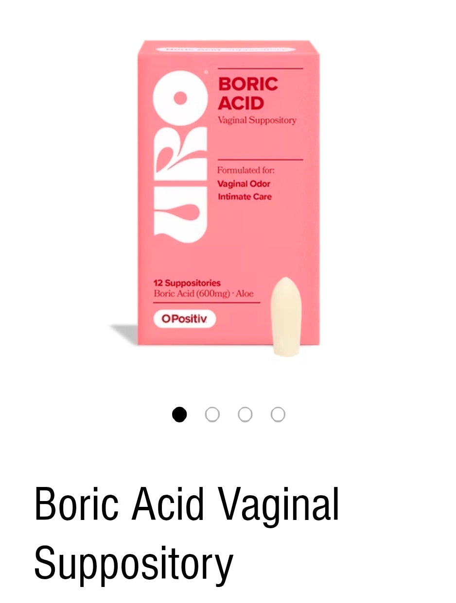 URO BORIC ACID VAGINAL SUPPORTORIES