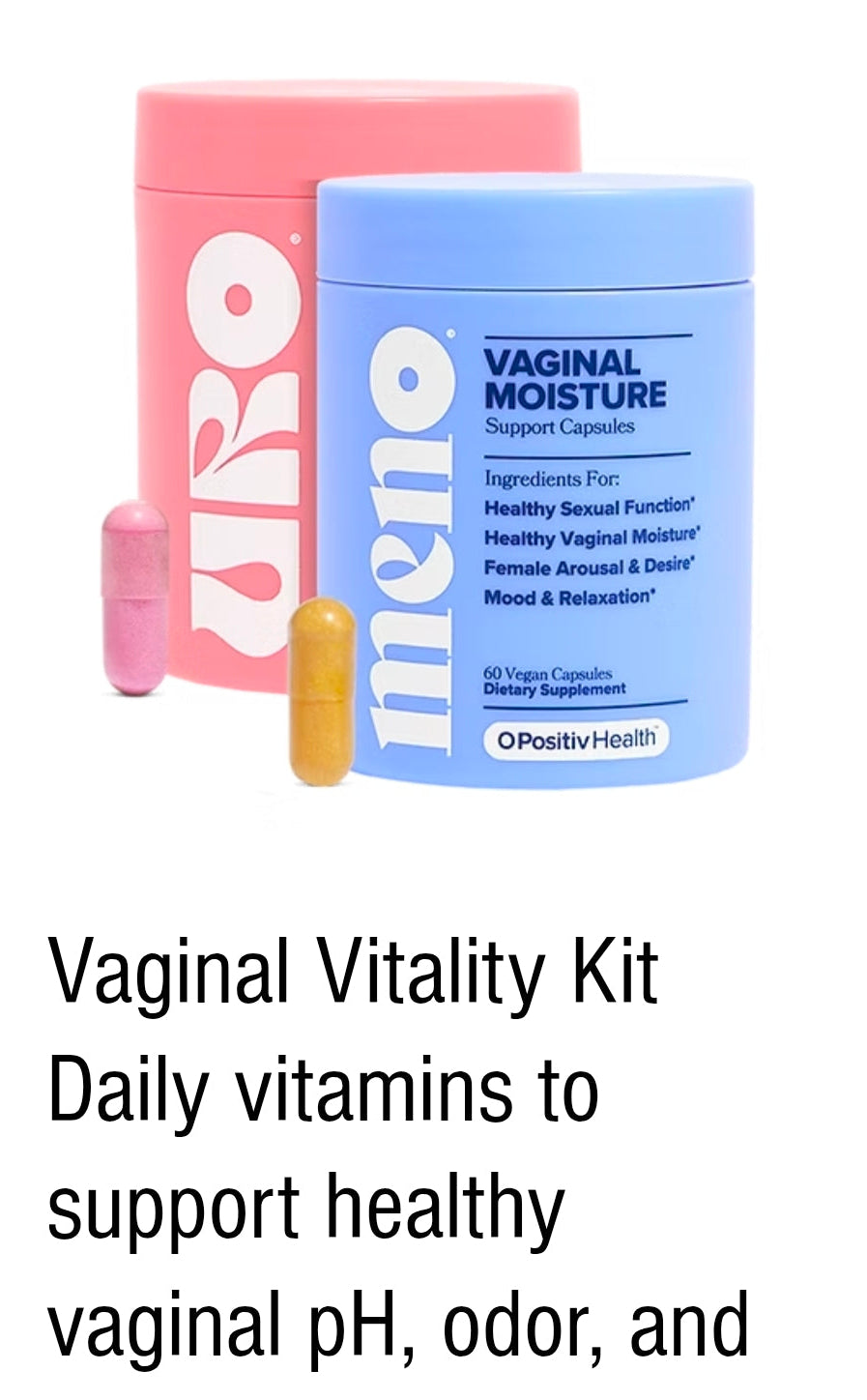 Vaginal vitality kit. Daily Vitamin for Women for Vaginal and odor.
