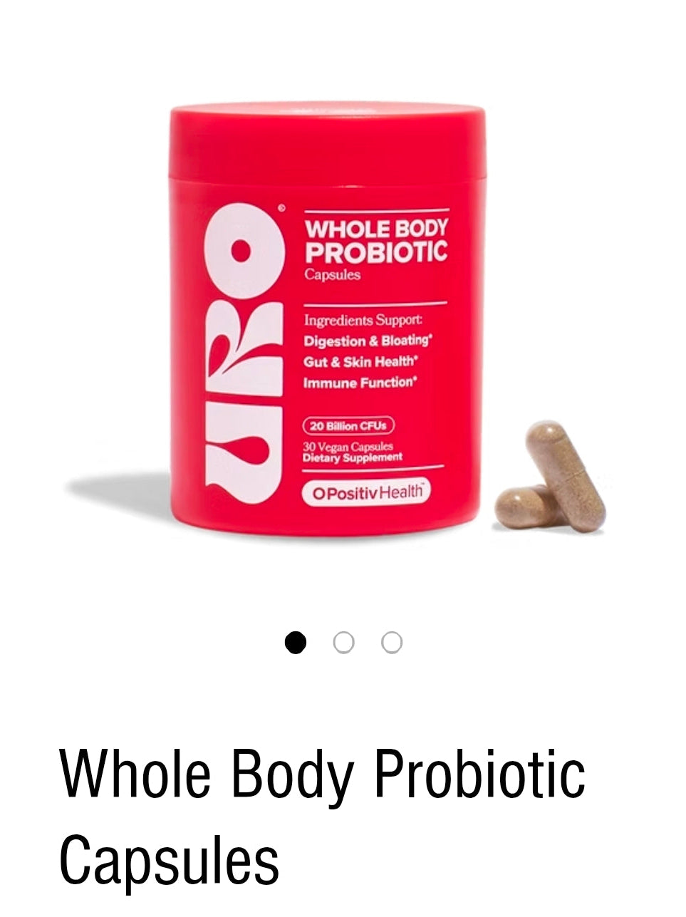 URO WHOLE BODY PROBIOTICS 30 SERVING