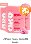 URO VAGINAL PROBIOTICS 3 PCS .