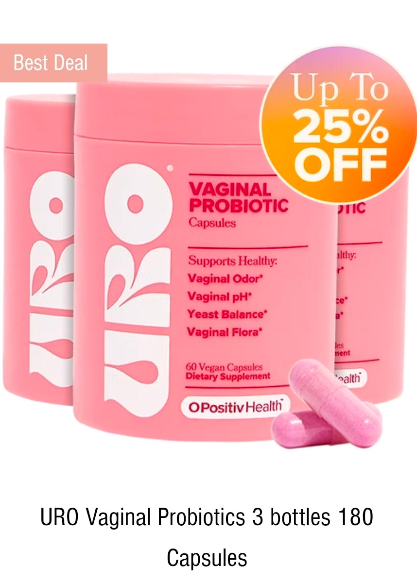 URO VAGINAL PROBIOTICS 3 PCS .